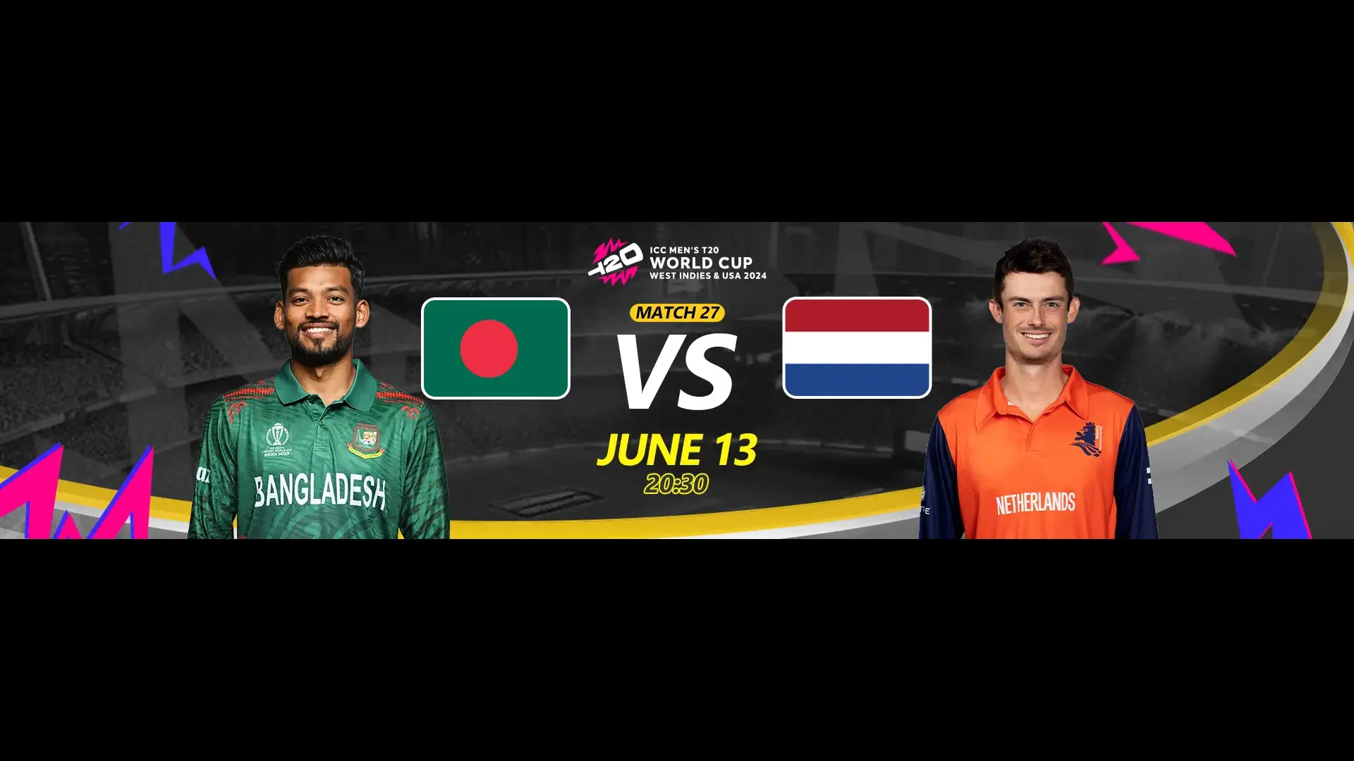 Bangladesh vs Netherlands (Bangladesh Won by 25 Runs) ICC Men’s T20